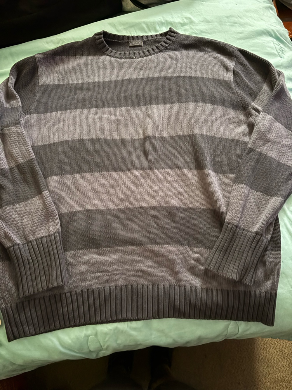 Brandy Melville John galt navy & grey sweater oversized one size